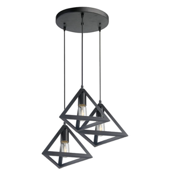 Ceiling Light 3 Hanging Pyramid Pendant Light