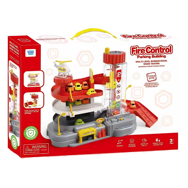 Fire Control Parking Building Playset - Pretend Play - Toys for Boys