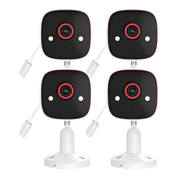 4 Camera Security System - Plug &amp; Play, Easy Setup