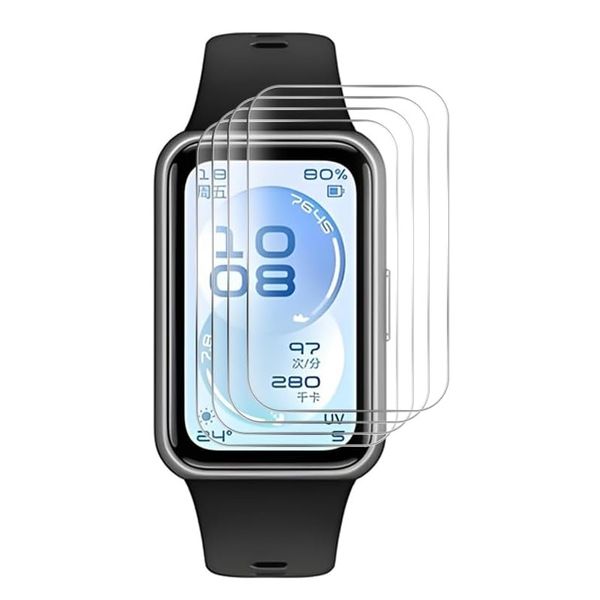 4 Pack HD Ultra Flexible Screen Protector Compatible with Huawei Band 11