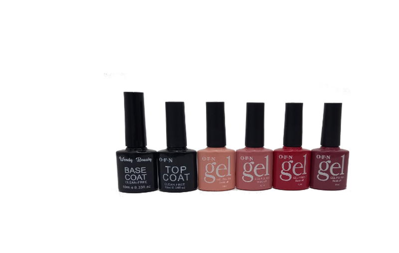 Classic Rose UV Gel Nail Polish Set Complete Set