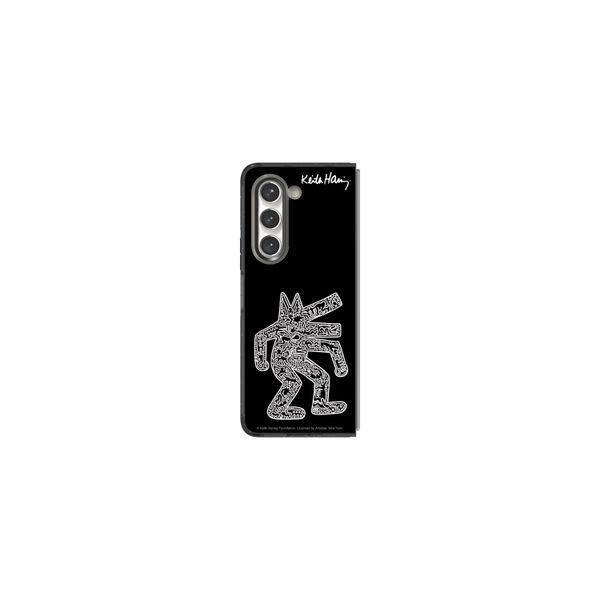 Samsung Galaxy Z Fold 5 SMAPP - Eco-Friends Case by Keith Haring - Black