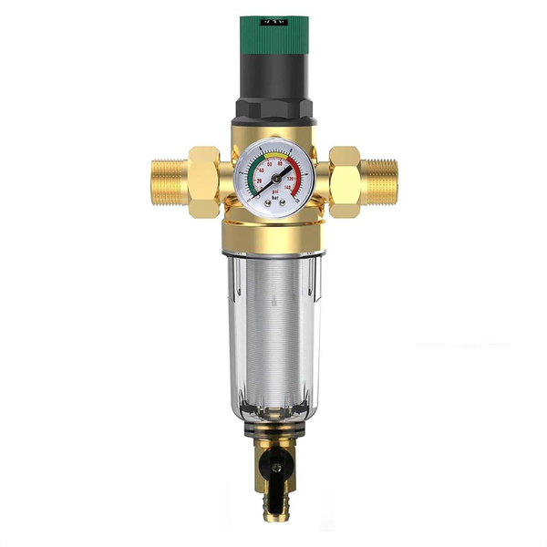 Backwash Filter With Pressure Regulator And Pressure Gauge