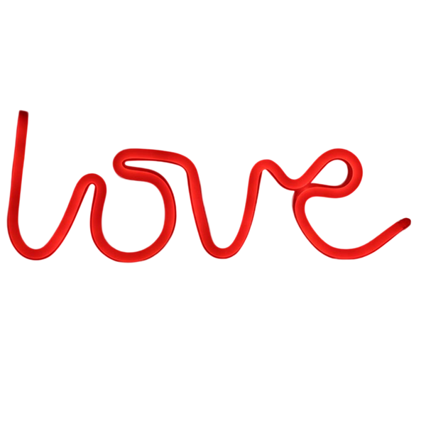 Love Neon Sign Lamp USB &amp; Battery Operated LED Wall Decor Light Warm White
