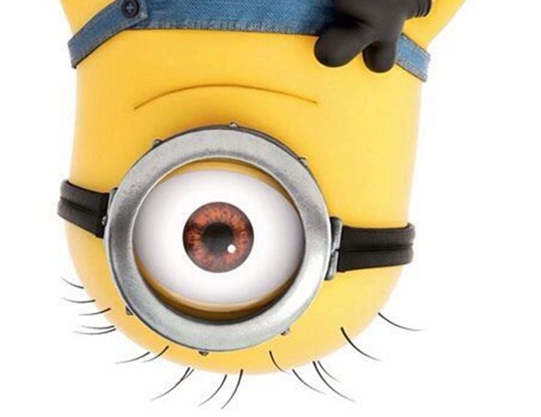 Minions Car Window Decorative Sticker 3D Peeking Character Stickers