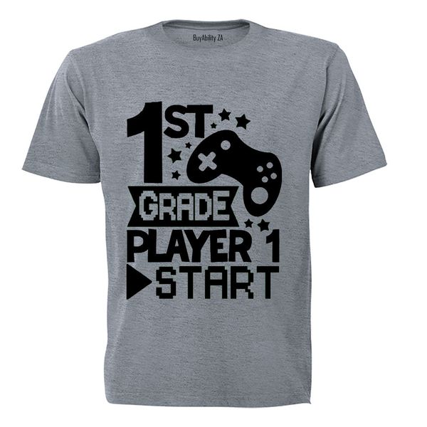 1st Grade - Player 1 Start - Kids T-Shirt