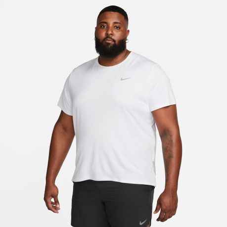 Nike Men s Miler Dri FIT UV Short Sleeve Running Tee Daily Sale Shop