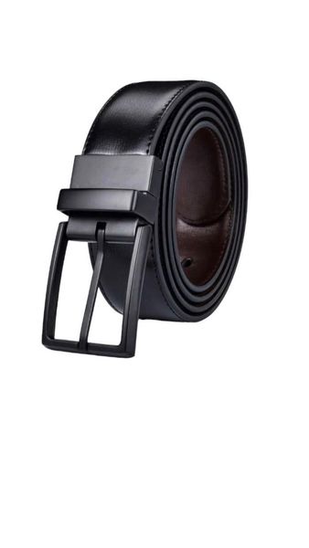 Men Black, Brown Leather Double Side/Reversible Casual Belt