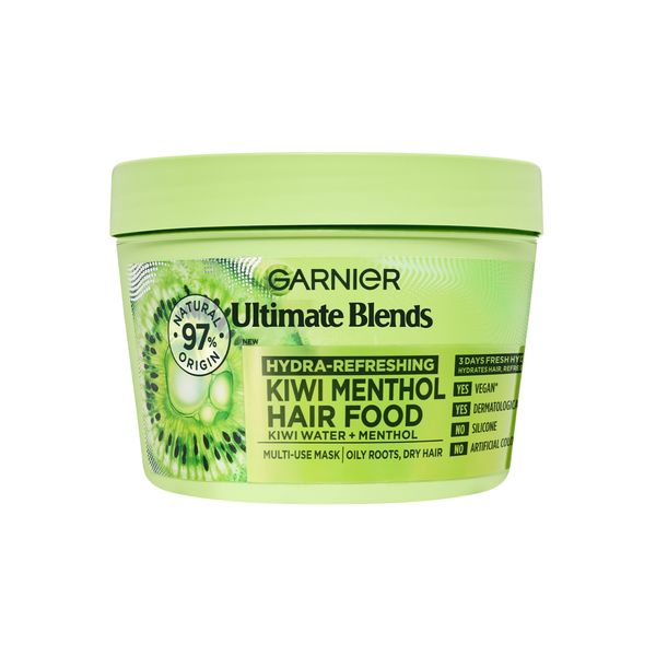 Garnier Ultimate Blends Kiwi Menthol 3in 1 Hair food Mask 400ml