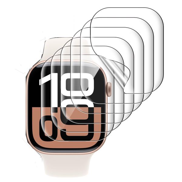 6 Pack Screen Protector Compatible With Apple Watch Series 10/11 42mm
