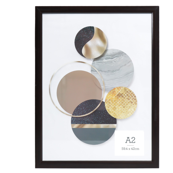 A2 Picture Frame - Distressed Brown and Black Colour - 42cm x 60cm
