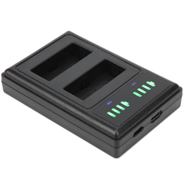 Dual LP-E10 Charger with Micro/Type-C &amp; LCD Display