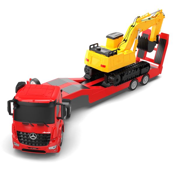 Double Eagle 1/26 R/C Mercedes-Benz Arocs Trailer with Excavator(61cm Long)