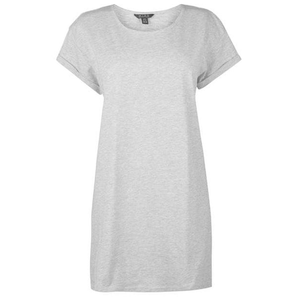 Miso Ladies Long Length Boyfriend T Shirt - Grey [Parallel Import]