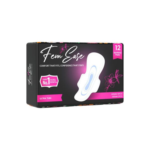 FemEase Ultra-Thin Sanitary Pads - Soft &amp; Highly Absorbent