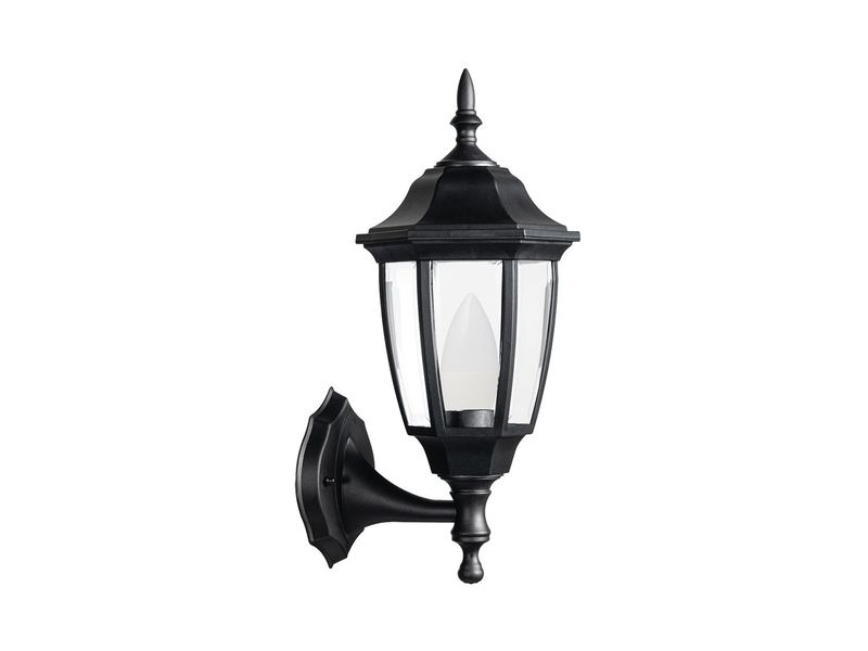 Black Outdoor Lantern Wall Light