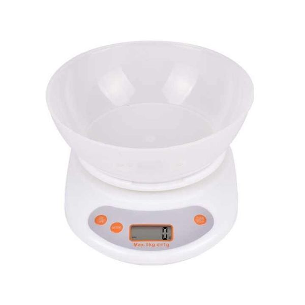 5kg/1g Digital Kitchen Scale with Transparent Bowl