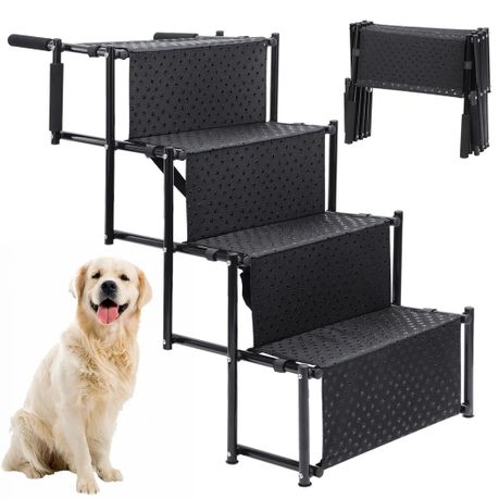 Fashion black dog stairs