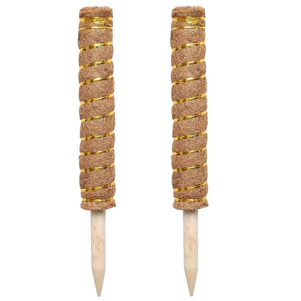 Garden Climbing Plant Support Moss Pole Set Of 2