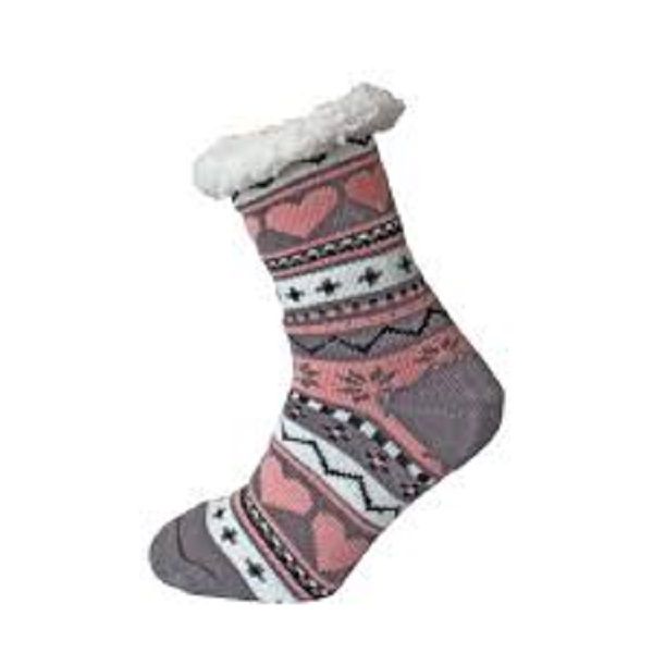 Warm Thick Fleece Ladies Anti-Slip Wool Winter Slipper Socks | Shop ...