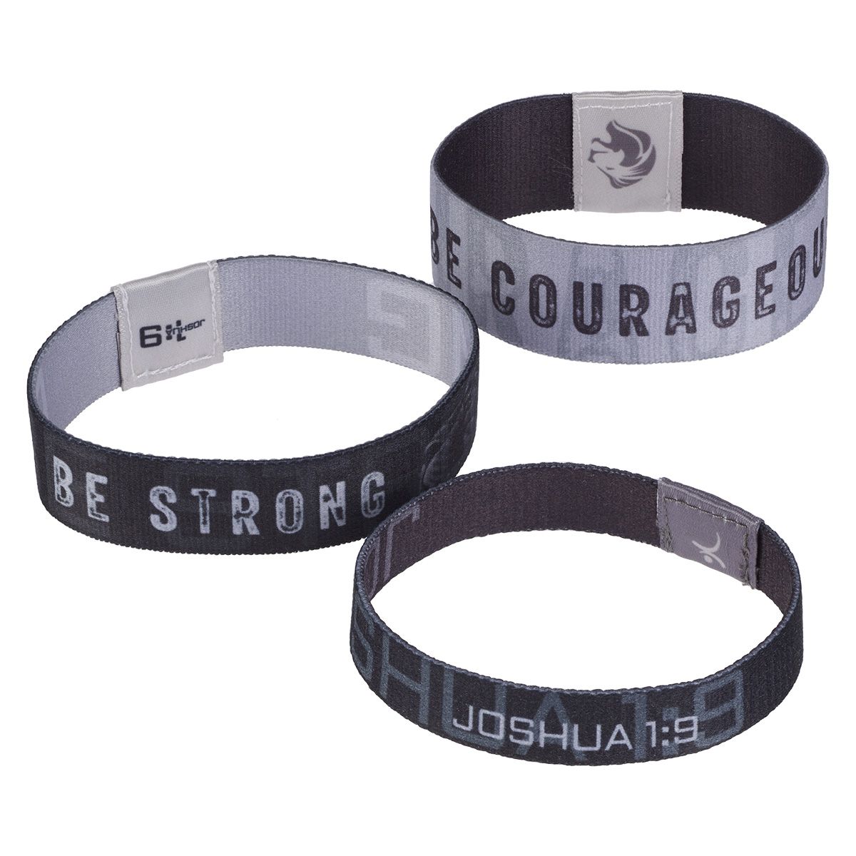 Elastic Wristbands Be Strong, Be Courageous Pack Of 3 Shop Today. Get it Tomorrow