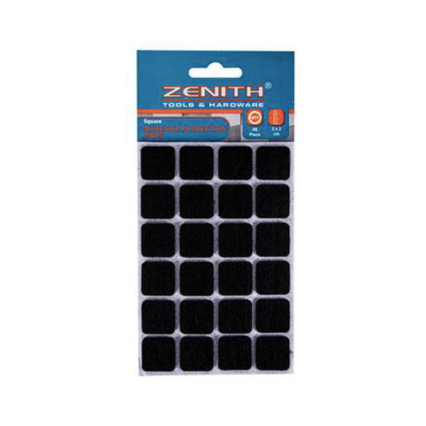 Zenith - Black Square Protection Pads 2cm- 2 Pack Of 48