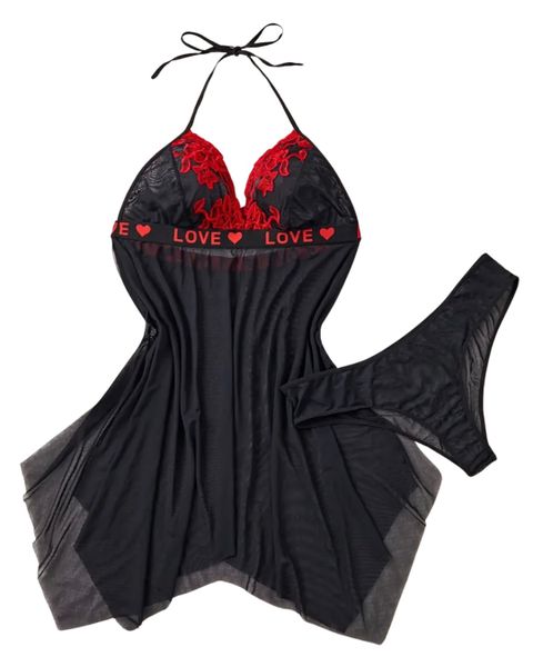 Plus Size Lingerie Set - Valentine's Love