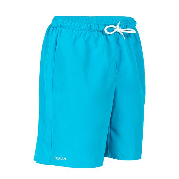 Olaian Boys Essential Surf Shorts - 100 - Cyan Blue