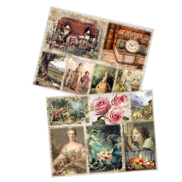 Decoupage Tear Resistant Transfers - Vintage Mix