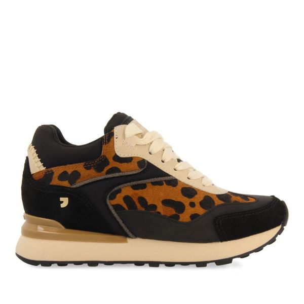 Gioseppo - Ladies Internal Wedge Animal Print Sneaker - Pavilion Leopard