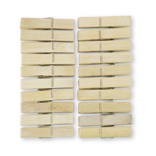 Disa - Washing Pegs - Bamboo - 6cm x 1cm - 20 Pack