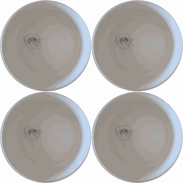 Pincushion Protea Flower Bowl Set of 4 - Range 4
