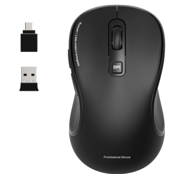 Silent-Click Essential Bluetooth Rechargeable Wireless Mouse