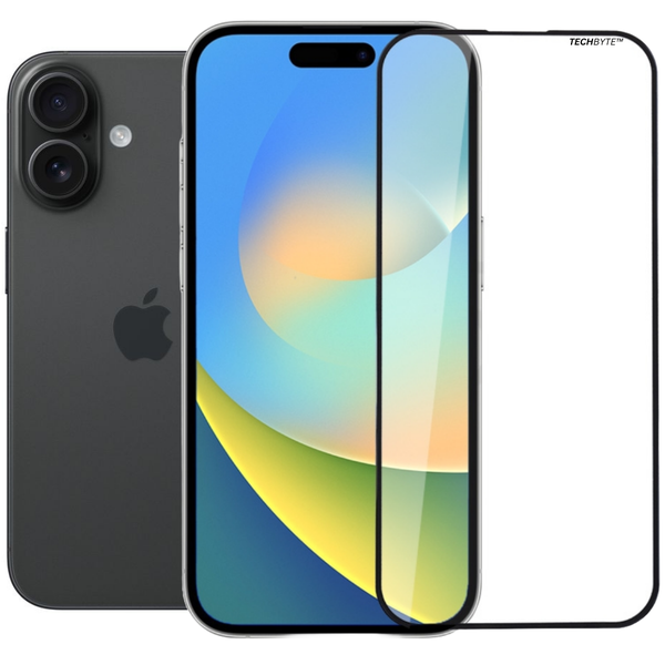 TechByte Premium Tempered Glass Screen Protector for iPhone 16 Plus (2024)