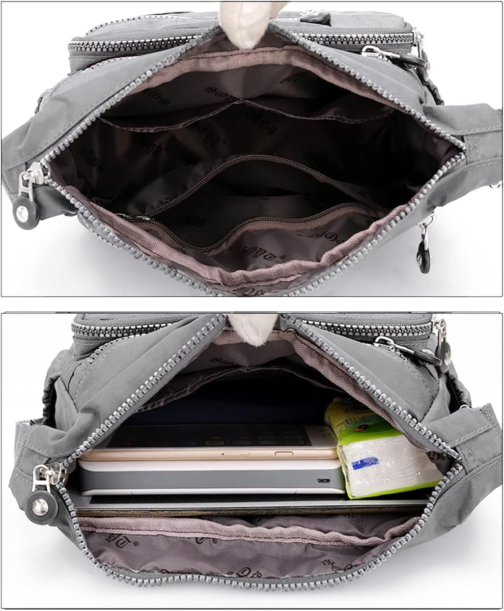 バッグ n14 EYELETS NYLON BAG (GREY) 3201B Nylon | Bags & Handbags | Fashion | Shop Today. Get It Tomorrow