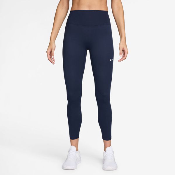 Nike Women's Dri-Fit One High-Rise 7/8 Tights - Midnight Navy/White