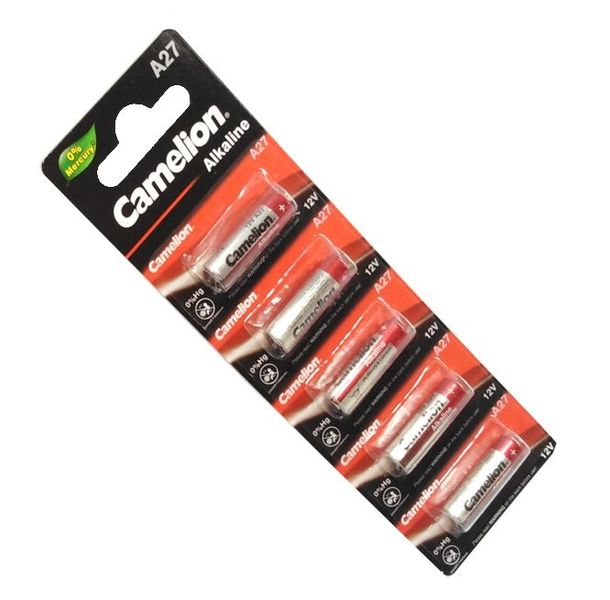 A27 Camelion Battery 12V Alkaline for Remote - 5 Batteries In The Pack