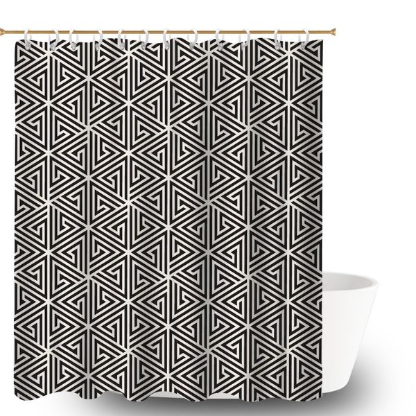 Modern Print Bathroom Shower Curtain, Decorative Bathroom Shower Curtain