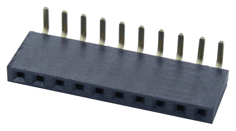 Samtec (SSW-110-02-G-S-RA) PCB Receptacle, Board-to-Board, 2.54 mm, 1 Rows