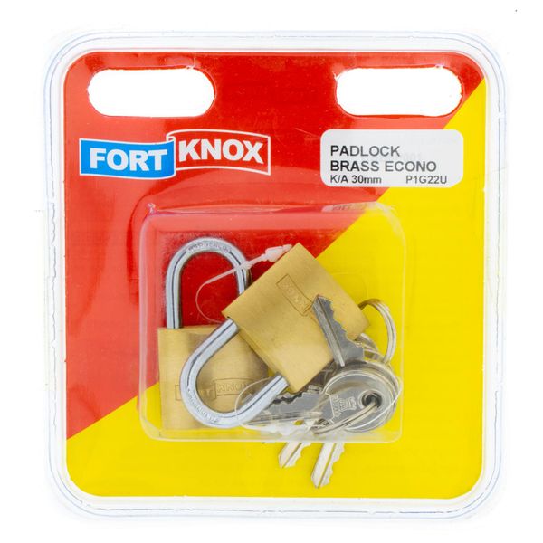 FORT KNOX Padlocks Econo Brass 30mm Q:2 P1G22