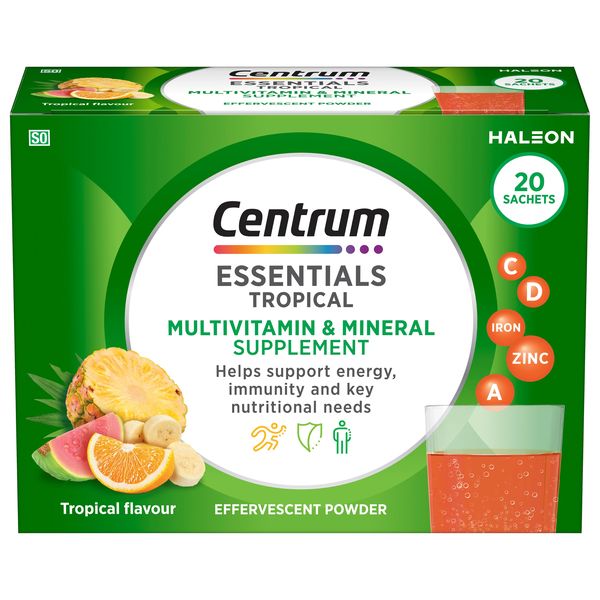 Centrum Essentials Tropical Effervescent 20 Sachets