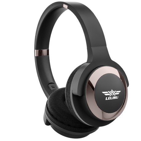 LELISU - LS 225 - Wireless Headset With Surround Stereo Sound - Black,Brown Image