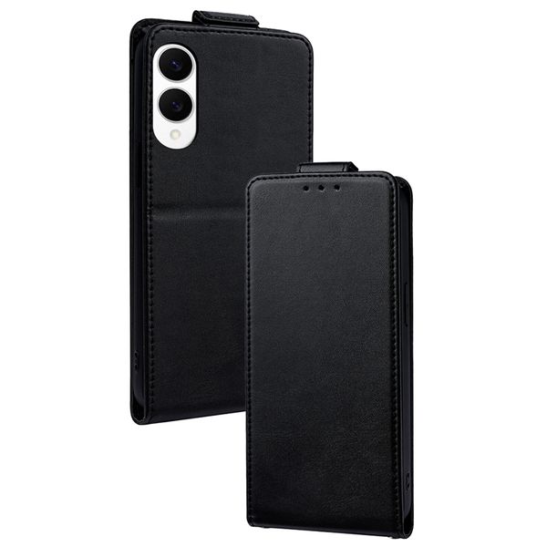 Up And Down Leather Flip Cover Case Compatible With Samsung Galaxy S25 Edge