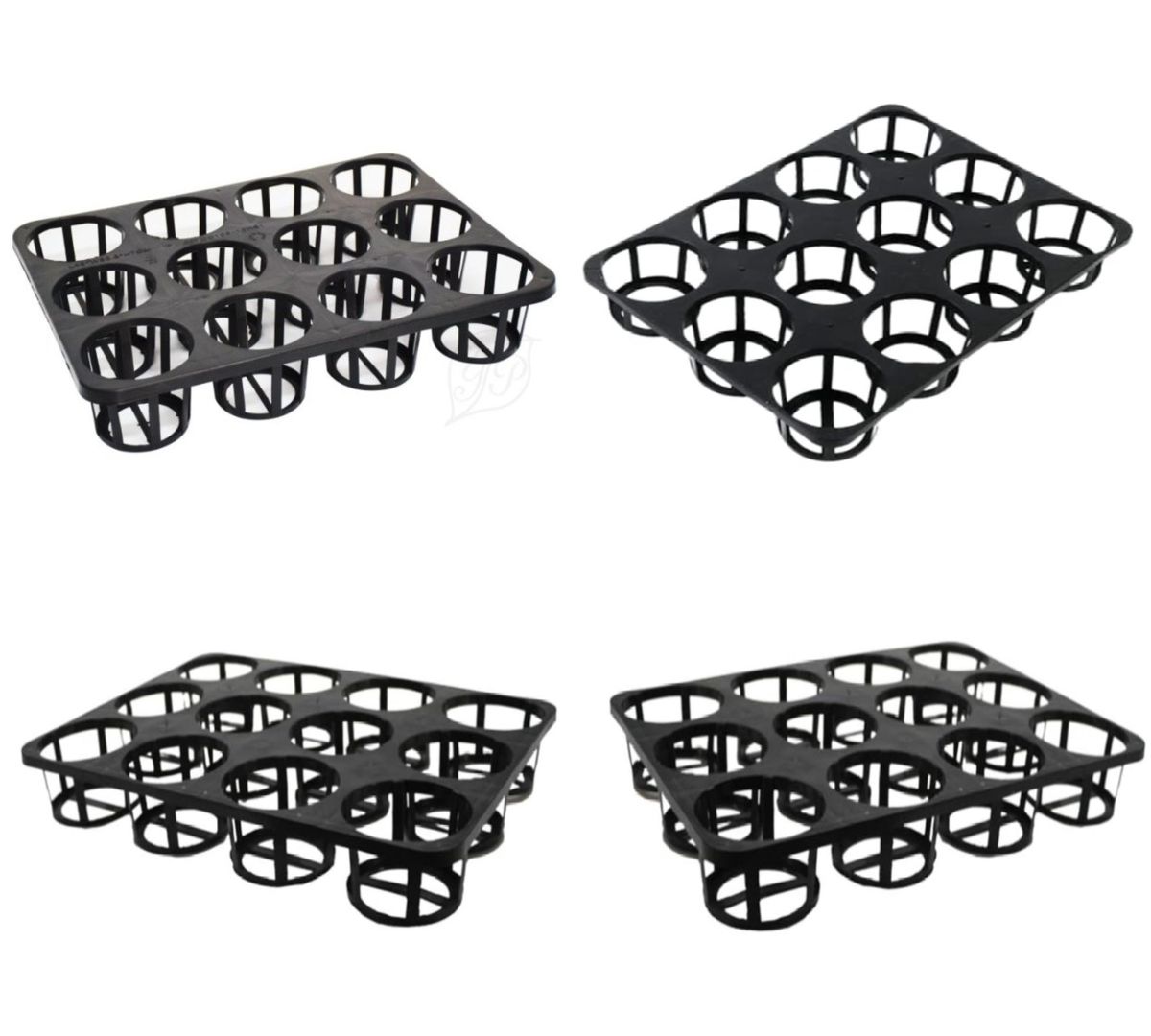 Garden Plant Pot Tray Seedling Tray Holder 12 Cavity Plastic Nursery