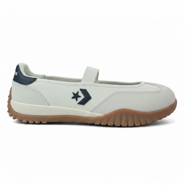Converse Run Star Trainer Ballet Flat Low-Top Shoes Egret
