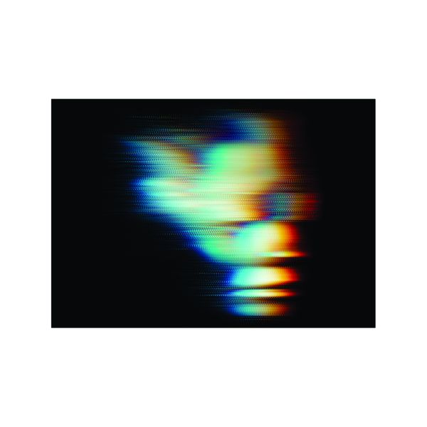 Abstract Red and blue Face - A1 Poster