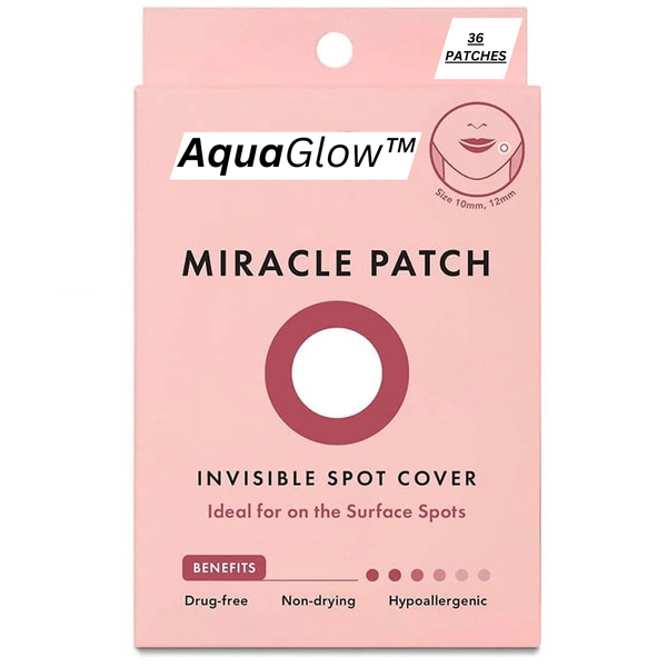 AquaGlow Acne Pimple Patch - Korean Care - Transparent - Lab Tested - 36's