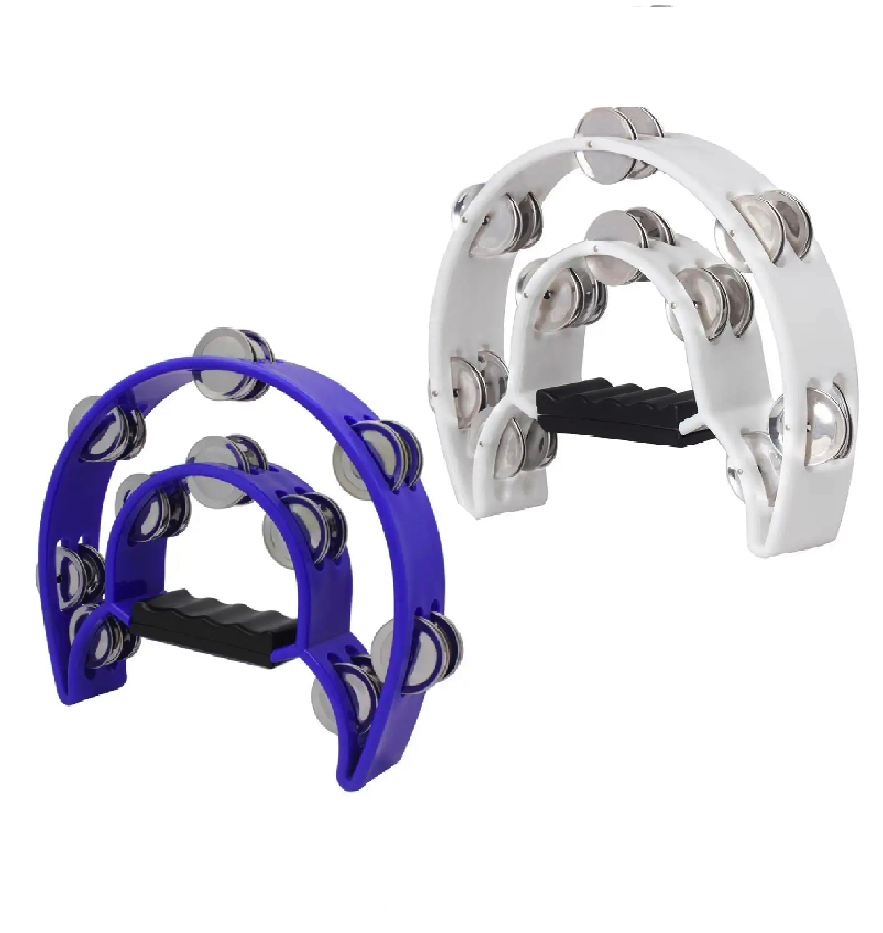 Half Moon Double Row Tambourine for Enchanting Melodies Set