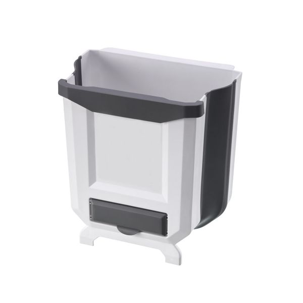 Hanging Kitchen Trash Can Foldable Waste Bin Collapsible Garbage Can