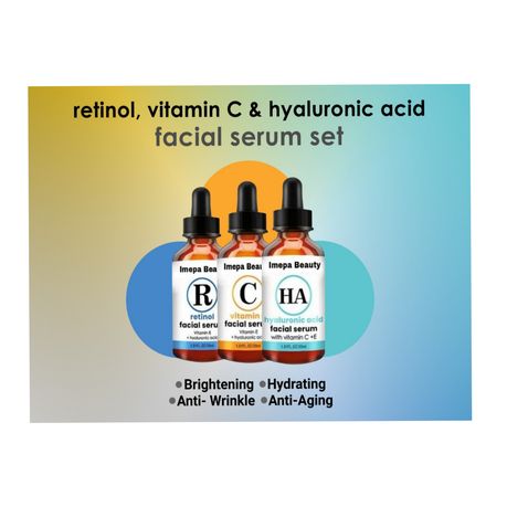Vitamin C & Hyaluronic Acid Facial Serum Set | Shop Today. Get it